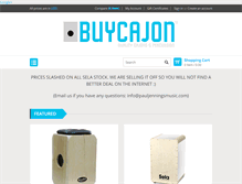 Tablet Screenshot of buycajon.org